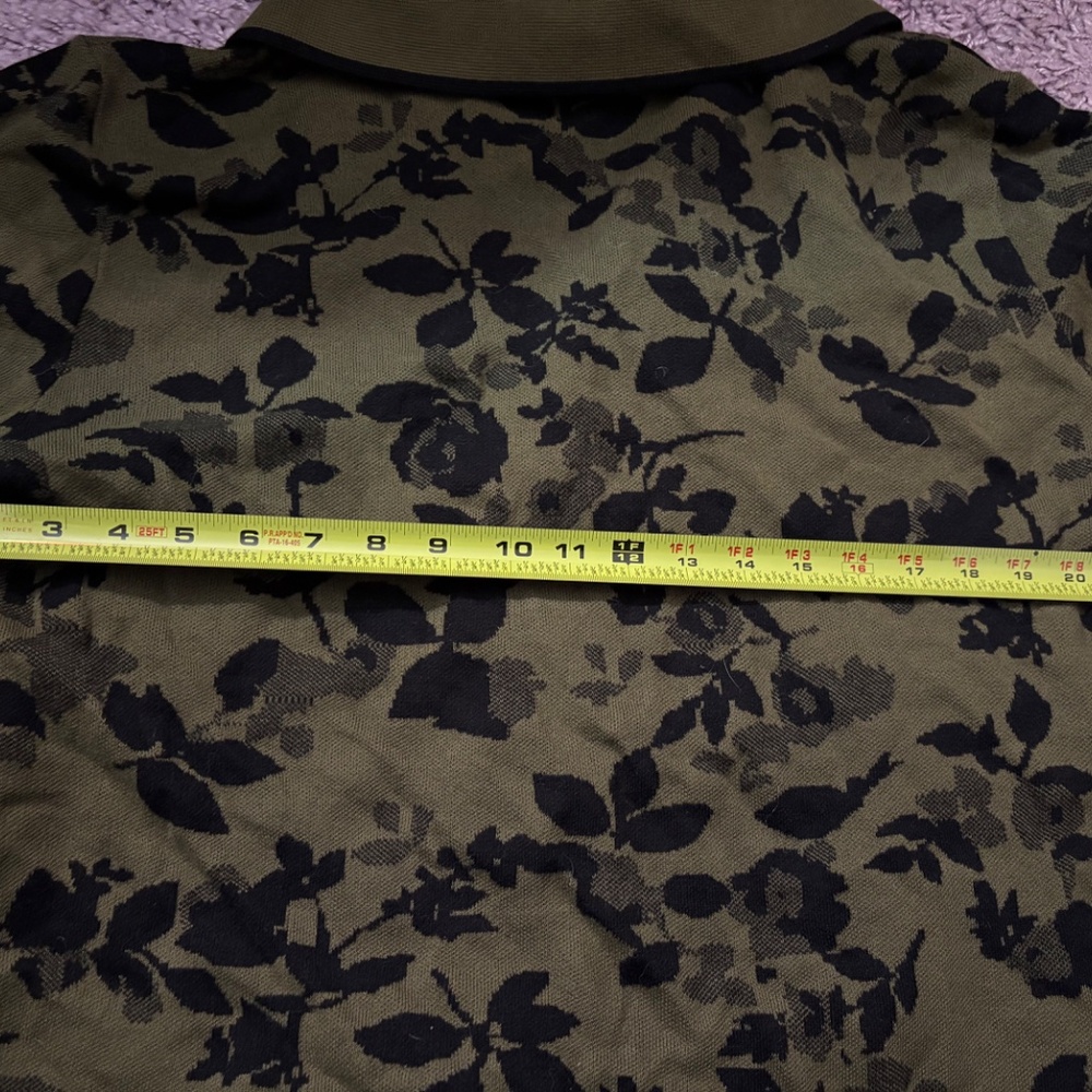 Express knit floral button down - Picture 5 of 7